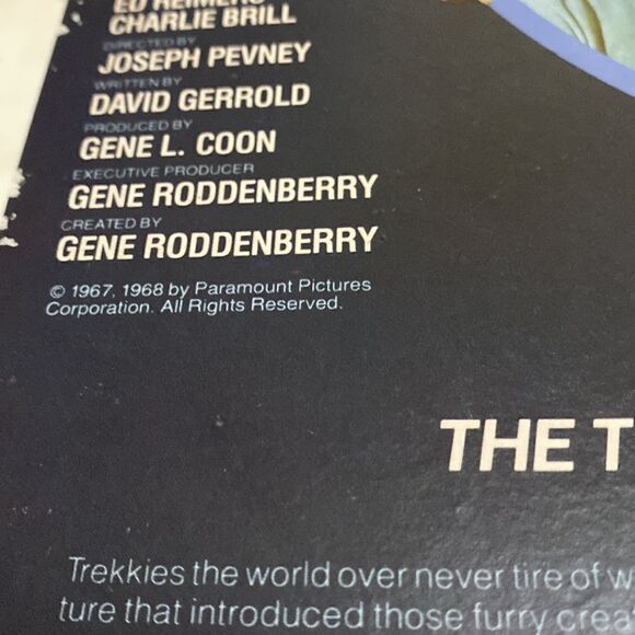 Star Trek Trouble With Tribbles & The Tholian Web Videodisc CED Untested Vintage - Picture 2 of 5